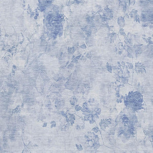 HomeRoots 10' X 14' Elegant Sky Blue & Ivory Floral Area Rug – Washable, UV Protected, Perfect for High-Traffic Spaces 657737