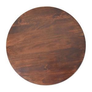 HomeRoots 32" Walnut Solid Wood Round Coffee Table - Timeless Design, Versatile & Handcrafted for Modern Living 657782