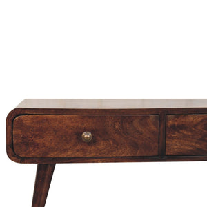 HomeRoots 34" Walnut Solid Wood Coffee Table – Timeless Design with 4 Drawers for Stylish Storage & Organization 657786