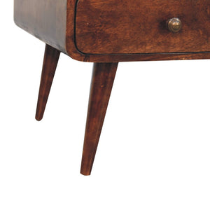 HomeRoots 34" Walnut Solid Wood Coffee Table – Timeless Design with 4 Drawers for Stylish Storage & Organization 657786