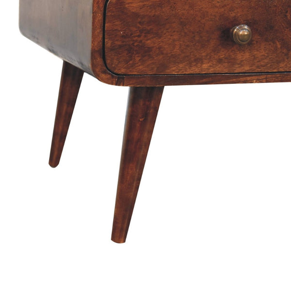 HomeRoots 34" Walnut Solid Wood Coffee Table – Timeless Design with 4 Drawers for Stylish Storage & Organization 657786