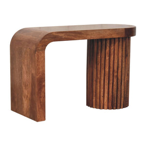 HomeRoots 28" Natural Solid Wood Abstract Coffee Table - Handcrafted Artistry for Modern Living Spaces & Offices 657792