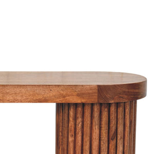 HomeRoots 28" Natural Solid Wood Abstract Coffee Table - Handcrafted Artistry for Modern Living Spaces & Offices 657792