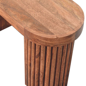 HomeRoots 28" Natural Solid Wood Abstract Coffee Table - Handcrafted Artistry for Modern Living Spaces & Offices 657792