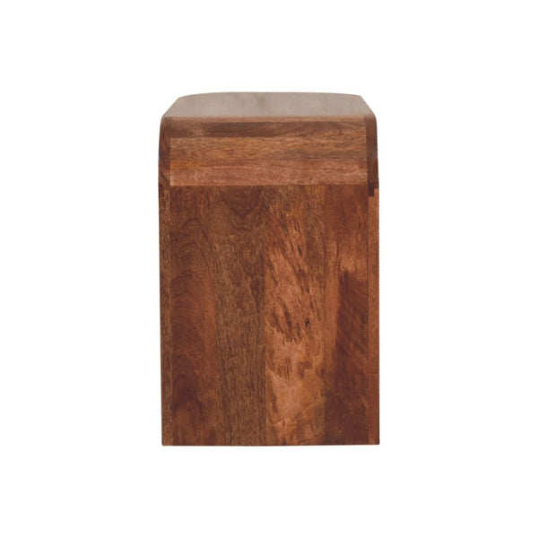 HomeRoots 28" Natural Solid Wood Abstract Coffee Table - Handcrafted Artistry for Modern Living Spaces & Offices 657792