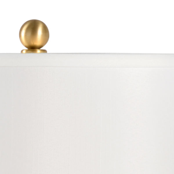 Wildwood Swirl Brushed Brass Credenza Lamp With Natural Stone Accents, Reversible Sculptural Ambient Light 65788