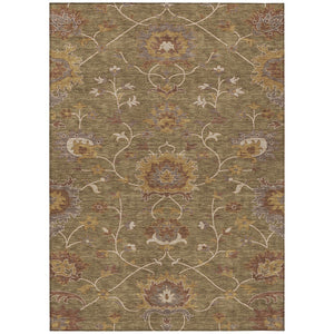 HomeRoots 10' Classic Floral Washable Indoor Outdoor Area Rug - Durable, Stain-Resistant, Charming Design! 657912
