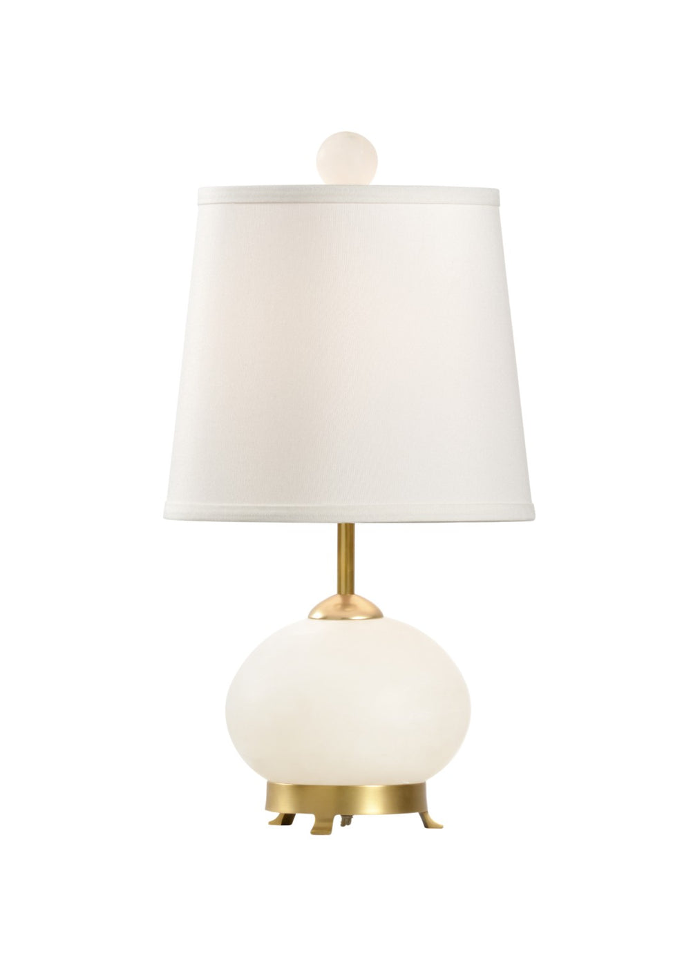 Wildwood Eathon Hand-Carved Alabaster Table Lamp With Solid Brass Mounting — Soft Ambient Glow, Timeless Style 65795