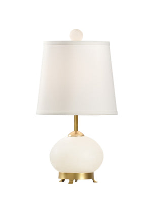 Wildwood Eathon Hand-Carved Alabaster Table Lamp With Solid Brass Mounting — Soft Ambient Glow, Timeless Style 65795