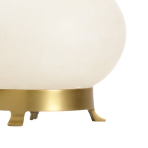 Wildwood Eathon Hand-Carved Alabaster Table Lamp With Solid Brass Mounting — Soft Ambient Glow, Timeless Style 65795