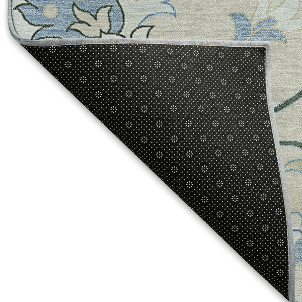 HomeRoots 9' X 12' Elegant Floral Washable Area Rug - Durable, Stain-Resistant Design for Indoor & Outdoor Use 657953