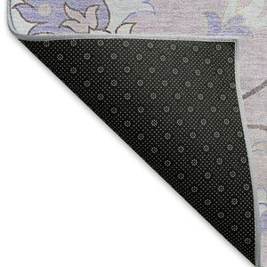 HomeRoots 10' Elegant Blush Lavender & Beige Floral Washable Area Rug for Indoor/Outdoor Spaces, Durable & Stylish 657960