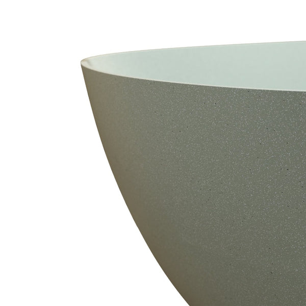 English Elm 65'' Resin Stone Freestanding Soaking Tub Ergonomic Matte White Spa Bath Turquoise Green W2753P347485