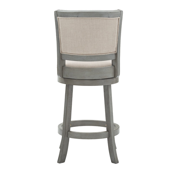 Swivel Counter Stool Upholstered Hardwood Frame for Kitchen and Bar Seating