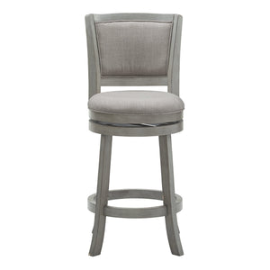 Swivel Counter Stool Upholstered Hardwood Frame for Kitchen and Bar Seating