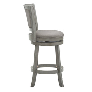 Swivel Counter Stool Upholstered Hardwood Frame for Kitchen and Bar Seating