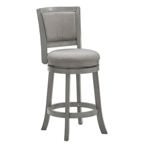 Swivel Counter Stool Upholstered Hardwood Frame for Kitchen and Bar Seating