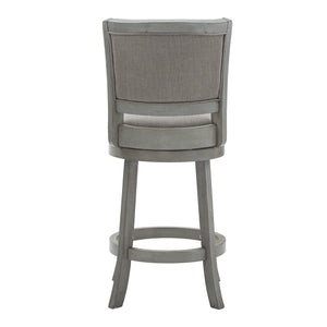 Swivel Counter Stool Upholstered Hardwood Frame for Kitchen and Bar Seating