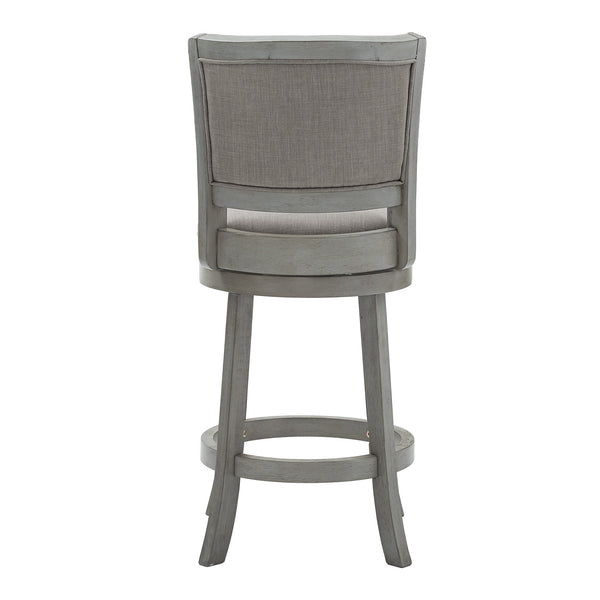 Swivel Counter Stool Upholstered Hardwood Frame for Kitchen and Bar Seating