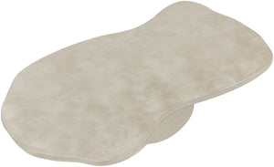 Meridian Furniture Branna Fiber Reinforced Concrete Coffee Table Art Deco Sculptural Form Indoor Outdoor Living Beige 657Sand-CT