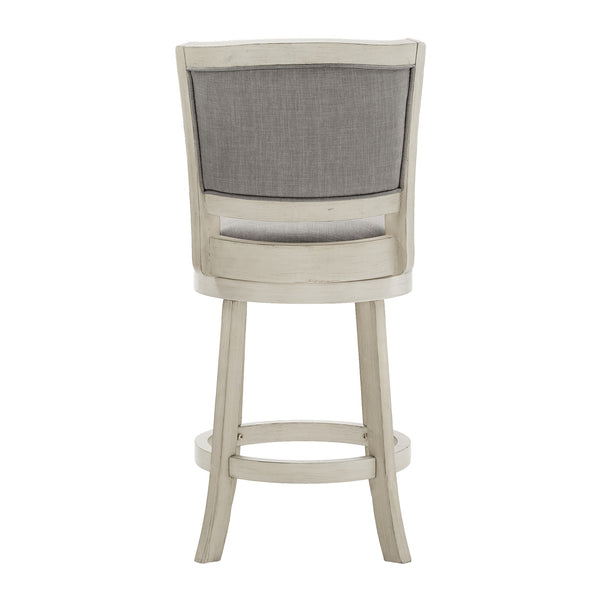 Swivel Counter Stool Hardwood Frame Upholstered Seat for Kitchen Islands and Bars