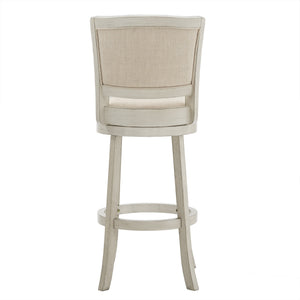 Blae Swivel Barstool Hardwood Frame Upholstered Seat for Kitchen Island or Counter
