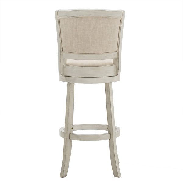 Blae Swivel Barstool Hardwood Frame Upholstered Seat for Kitchen Island or Counter