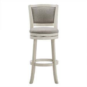 Blae Swivel Barstool Hardwood Frame Upholstered Seat for Kitchen Island or Counter
