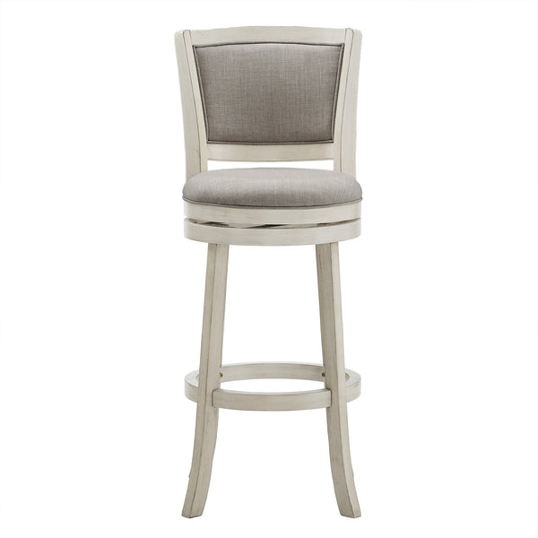 Blae Swivel Barstool Hardwood Frame Upholstered Seat for Kitchen Island or Counter