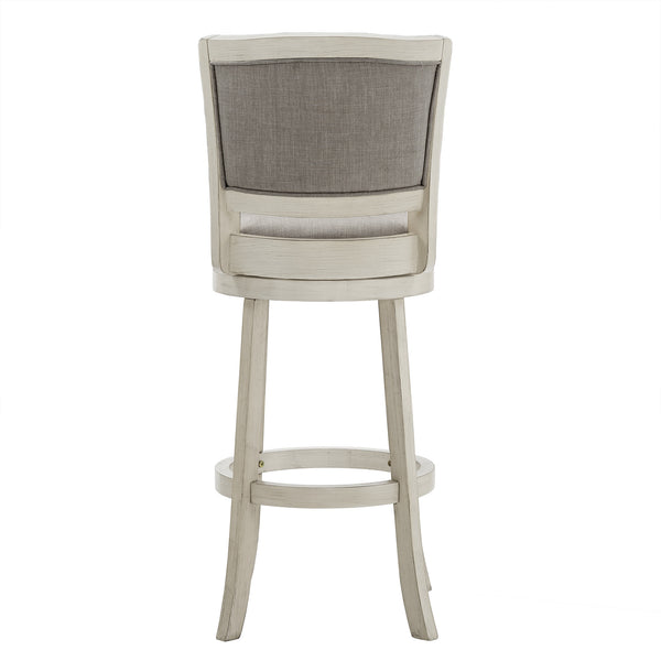 Blae Swivel Barstool Hardwood Frame Upholstered Seat for Kitchen Island or Counter