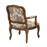 Madison Park Monroe Traditional Camel Back Exposed Wood Chair FPF18-0501 Multi