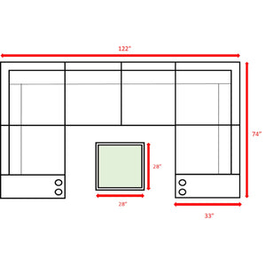 English Elm Fully Assembled 9-Piece Wicker Patio Seating Set With Cushions For Ultimate Outdoor Comfort B120S00129