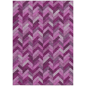 HomeRoots 10' Pink and Ivory Geometric Area Rug – Stylish, Washable, Durable for Indoor or Outdoor Spaces! 658182