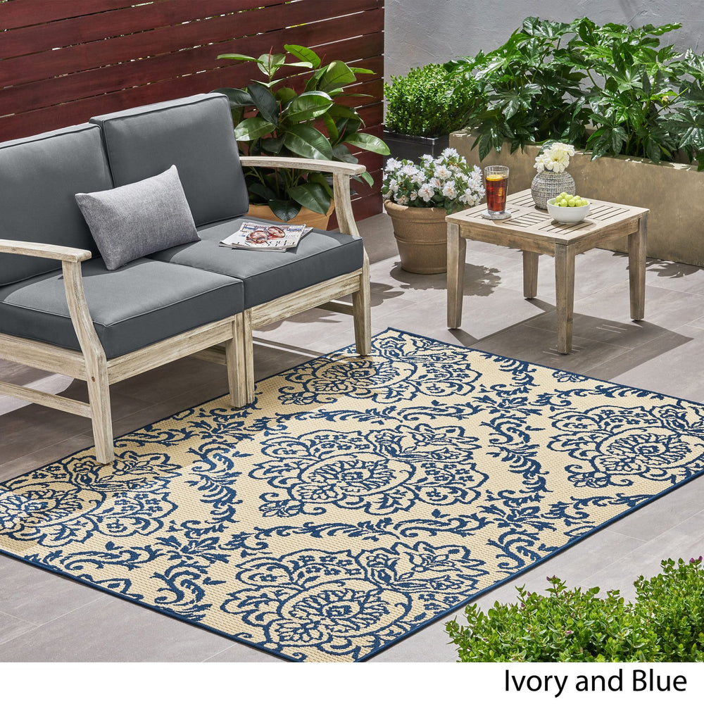 English Elm Christopher Knight Home® - CASPIAN Ivory 5'3" x 7' Machine-Woven Polypropylene Rug, Loop Pile, Durable Woven Backing - Stylish 65820.00