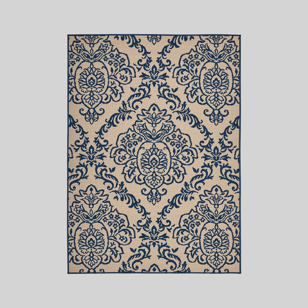 English Elm Christopher Knight Home® - CASPIAN Ivory 5'3" x 7' Machine-Woven Polypropylene Rug, Loop Pile, Durable Woven Backing - Stylish 65820.00