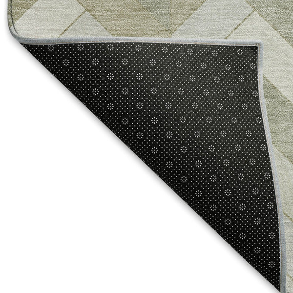 HomeRoots 10' Indoor Outdoor Taupe and Beige Geometric Area Rug - Durable, Washable, Stylish for Any Space 658236