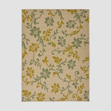 Christopher Knight Home® - Noble House - Bursaw Outdoor 5'3" X 7' Botanical Area Rug, Ivory and Green