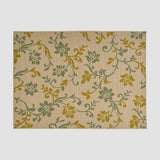 Christopher Knight Home® - Noble House - Bursaw Outdoor 5'3" X 7' Botanical Area Rug, Ivory and Green