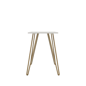 English Elm Owen Industrial Writing Desk with Hairpin Legs for Small Apartments and Home Offices B2733P417364