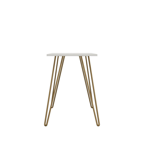 English Elm Owen Industrial Writing Desk with Hairpin Legs for Small Apartments and Home Offices B2733P417364