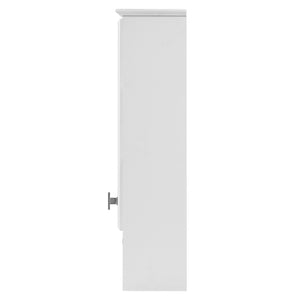 English Elm 3-in-1 Wall Mounted Medicine Cabinet with Soft Close Door Towel Bar and Vanity Mirror White N710P358618K