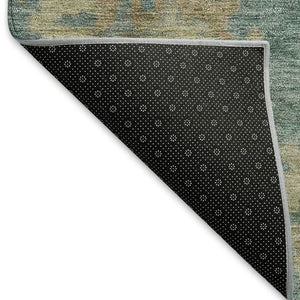 HomeRoots 10' Indoor Outdoor Floral Area Rug in Artichoke Green & Beige - Washable, Durable, Stylish Design 658512