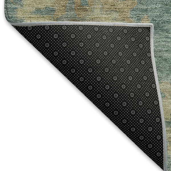 HomeRoots 10' Indoor Outdoor Floral Area Rug in Artichoke Green & Beige - Washable, Durable, Stylish Design 658512