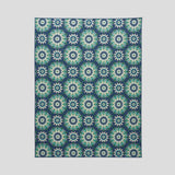 Christopher Knight Home® - Noble House - Marakesh Outdoor 7'10" X 10' Medallion Area Rug, Navy and Green