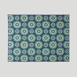 Christopher Knight Home® - Noble House - Marakesh Outdoor 7'10" X 10' Medallion Area Rug, Navy and Green