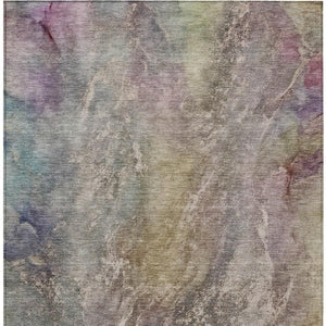 HomeRoots 10' Beige & Gray Abstract Washable Area Rug - Durable Indoor/Outdoor Style for High-Traffic Spaces 658596