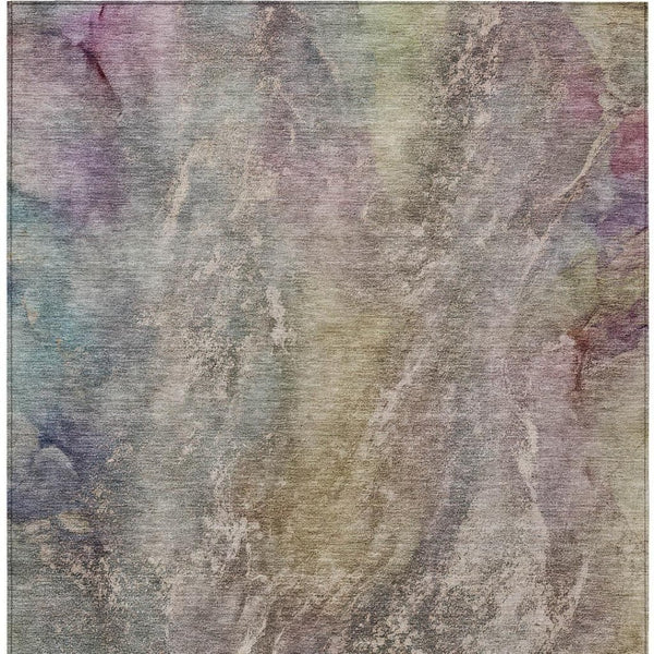 HomeRoots 10' Beige & Gray Abstract Washable Area Rug - Durable Indoor/Outdoor Style for High-Traffic Spaces 658596