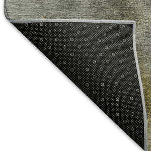 HomeRoots 8' X 10' Stylish Pewter and Gray Abstract Washable Rug for Indoor/Outdoor Durability & Elegance 658612