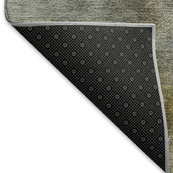 HomeRoots 8' X 10' Stylish Pewter and Gray Abstract Washable Rug for Indoor/Outdoor Durability & Elegance 658612
