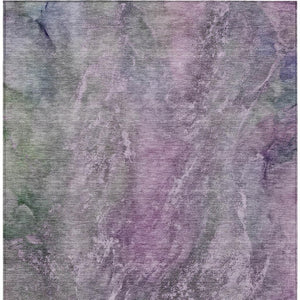 HomeRoots 8' X 10' Abstract Plum and Ivory Area Rug - Washable, Durable Design for Indoor & Outdoor Spaces 658618